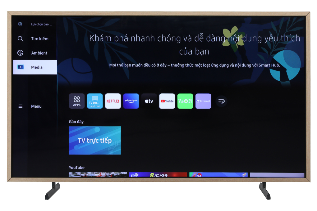 Smart Tivi The Frame QLED Samsung AI 4K 55 inch QA55LS03B