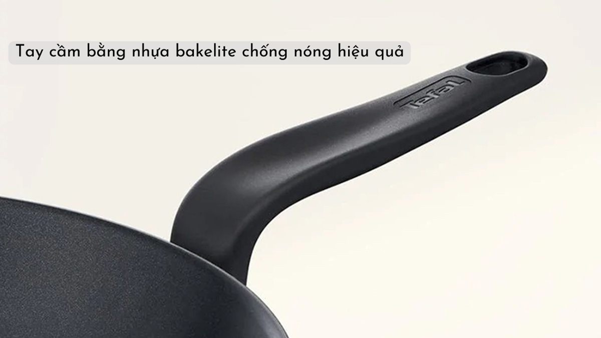 Tay cầm Bakelite cách nhiệt, thiết kế cao tiện thao tác