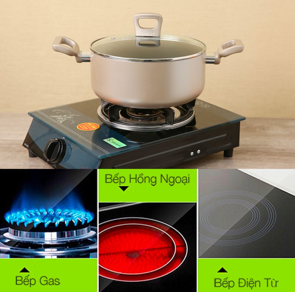 Tương thích nhiều loại bếp 