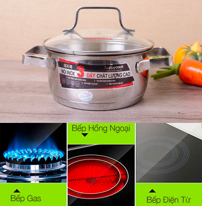 Tương thích nhiều loại bếp 