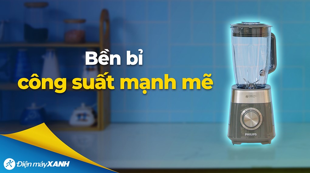 Máy xay sinh tố Philips HR3020/20 công suất 1000W, xay mịn